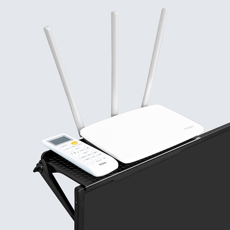 Adjustable TV Screen Top Storage Shelf Rack Holder Computer Monitor Desktop Stand TV Rack Display Shelf Storage Rack