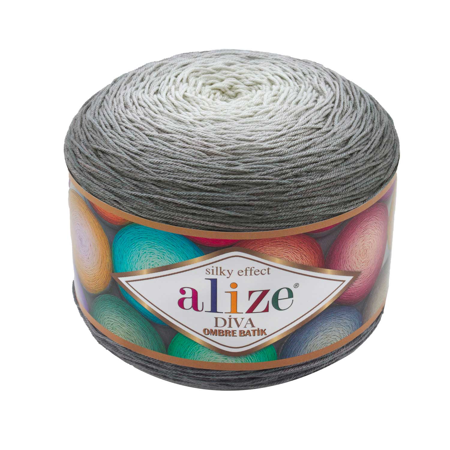 Alize Diva Ombre Batik Garen 250gr-875mt 100% Microfiber Acryl Hand Gehaakte Breien Bonte Strand Cake Gradiënt Zachte Zomer: 7380