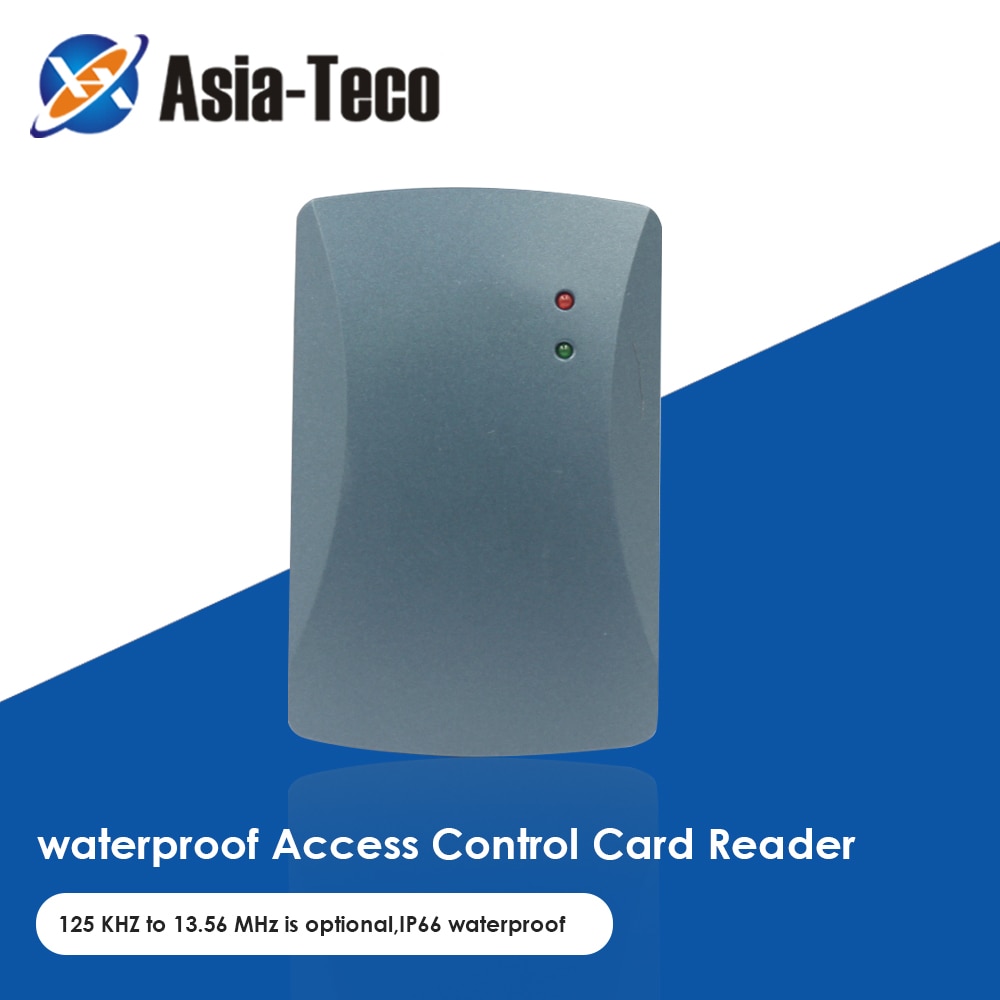 125KHZ waterproof outdoor and indoor using Access Control MF RFID card Reader ABS Building outdoor 13.56MHz Reader