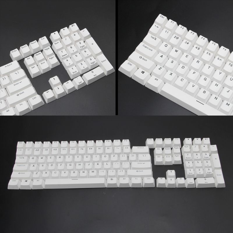 108 Keys PBT Keycap Cherry Profile ANSI Layout Bi-Color Injection Over Molding keycap For Mechanical Keyboard