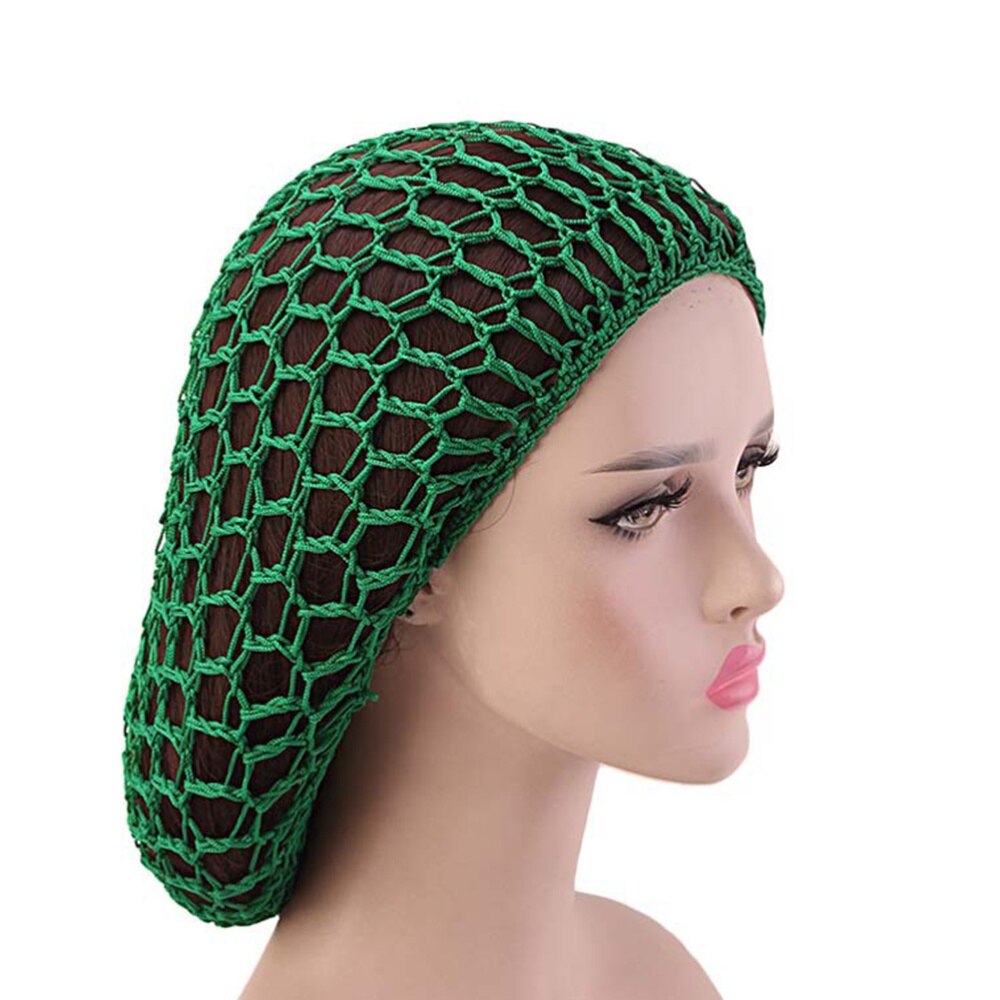 Bonnet de nuit artisanal en Crochet pour femmes, 2 pièces, chapeau de nuit Long, protection des cheveux