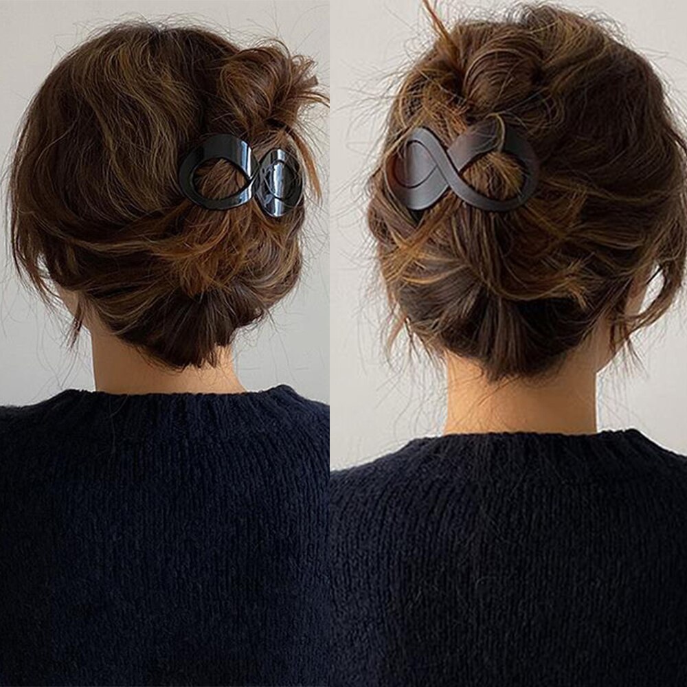 Pince à cheveux en plastique sans couture, griffe en bec de canard, grande pince à cheveux pour femmes et filles, épingles à cheveux simples, outils de coiffure, accessoires pour cheveux