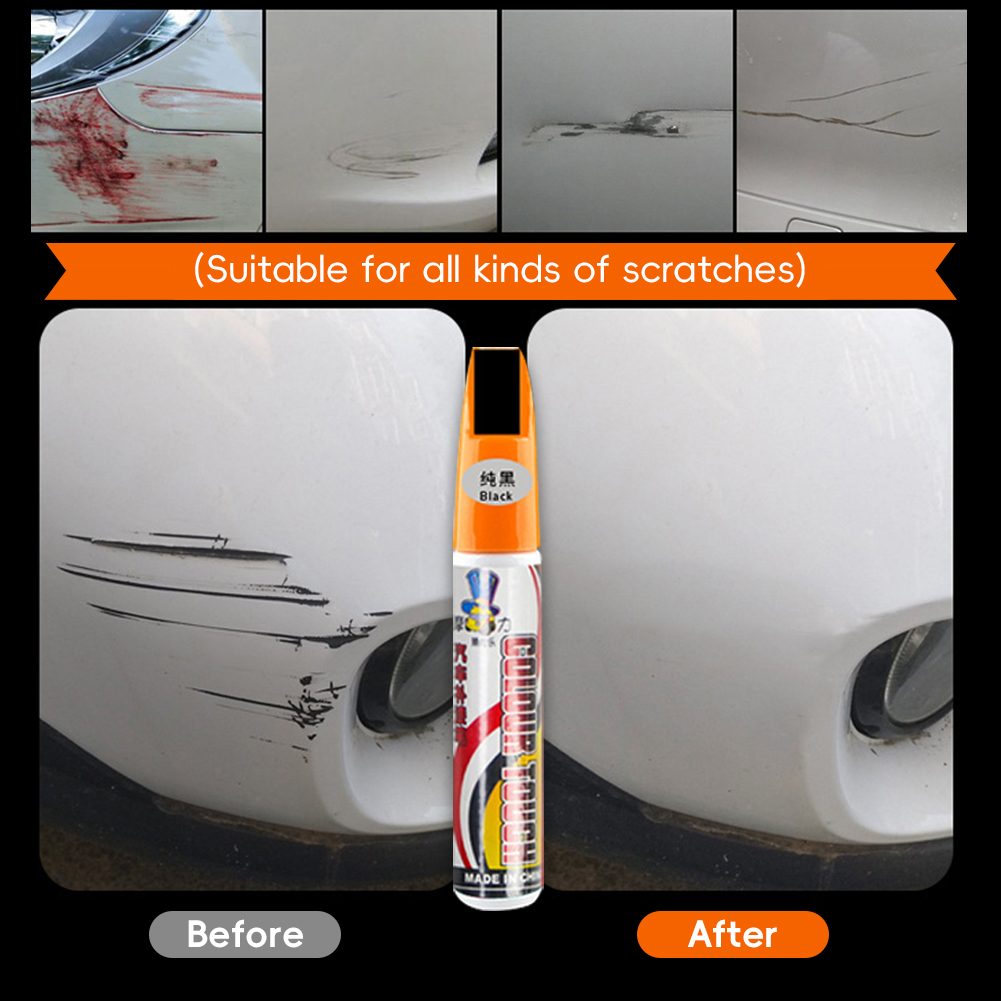 Bil ridser reparation maling pen sort til lak reparation flere farver tilgængelige lak reparation pen dækker ridser tilbehør
