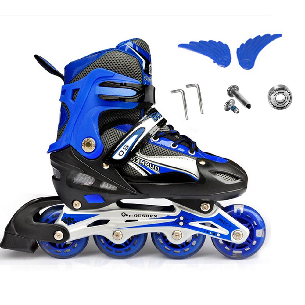Einstellbare Inline Geschwindigkeit Rolle Rollschuhe Schuhe skaten Schuhe Turnschuhe Für draussen drinnen Sport Professionelle freundlicher Pu 4 Räder