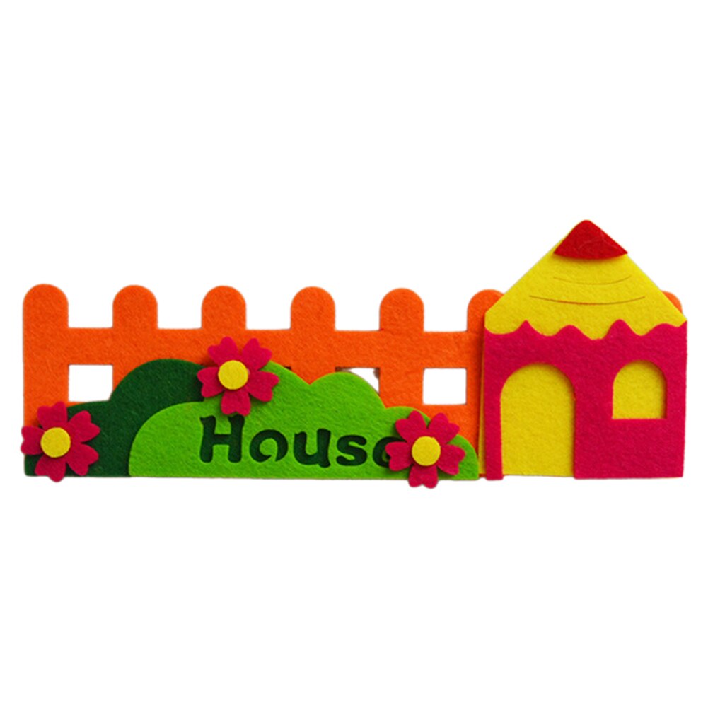 Reusable Easy Apply DIY Craft Adhesive Interactive Kindergarten Felt Cloth Sticker Removable Kids Room Decorative