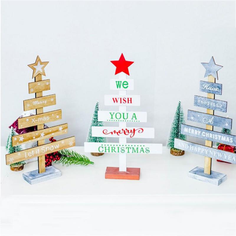 2 kpl joulukuusi puiset koristeet tee itse kirjain puu askartelu koristeet lapsille kotiin joulujuhlakoristeet