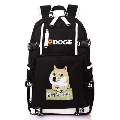 Nette Dogen Große Kapazität Rucksack Shiba Inu Printing Schultaschen Für Jugendliche Männer Frauen Reisetaschen Laptop Rucksack Mochila: F