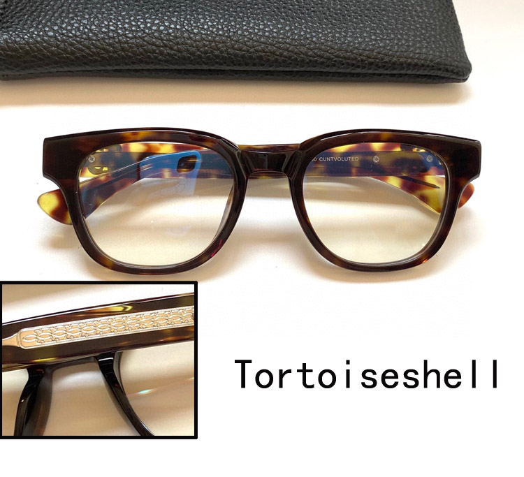 Cody Sanderson Acetate Sheet Glasses Cool Punk Style Prescription Frame: Tortoiseshell