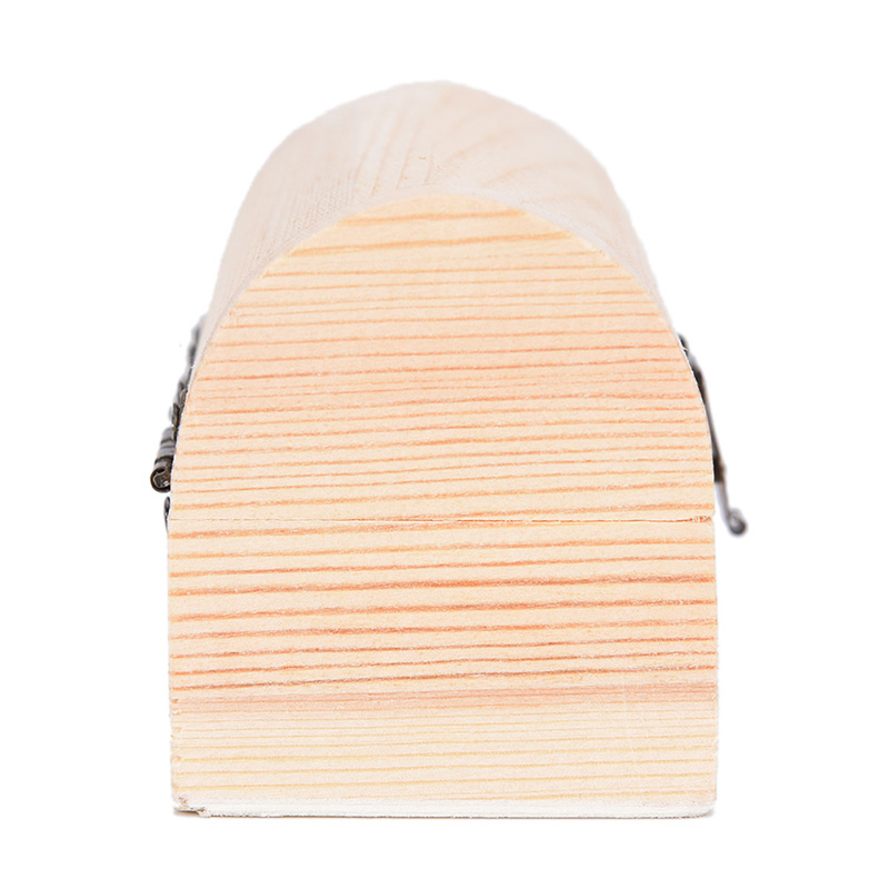 Caja de madera Vintage Cofre del Tesoro caja de almacenamiento de joyas de madera