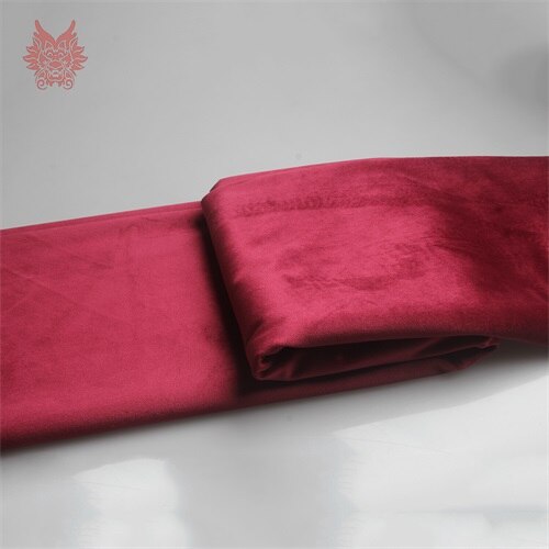 Tela China barata, tejido de terciopelo ponderado para vestido de invierno, abrigo, telas de terciopelo sólido multicolor, tecidos, stoffen tissu SP5606: Color 17 wine red