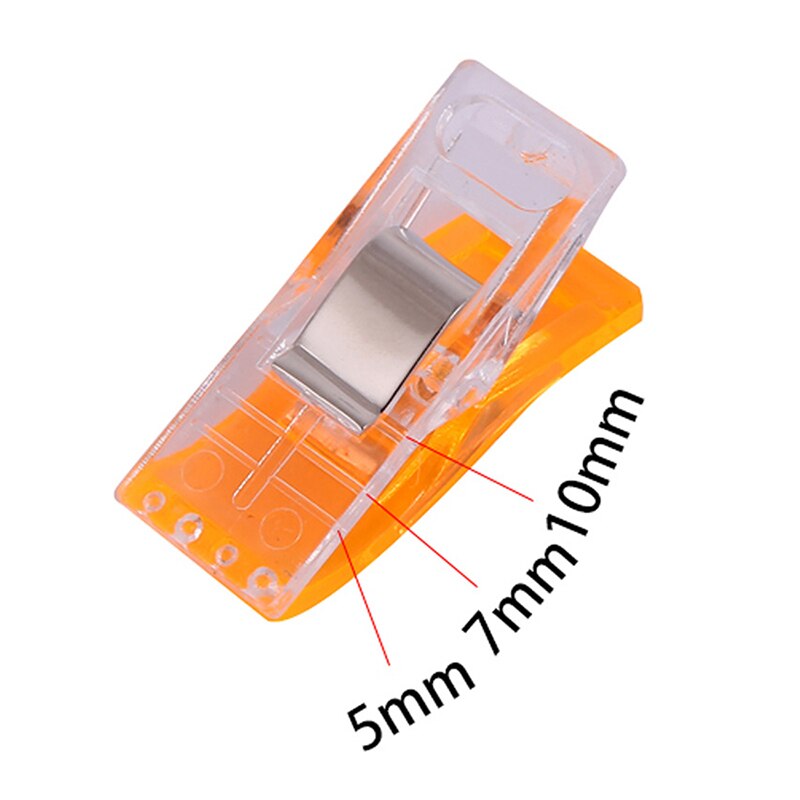 50Pcs Sewing Clips Plastic Clamps Fabric Quilting Crafting Crocheting Knitting Paper Binding Clips Sewing Clothespins Patchwork