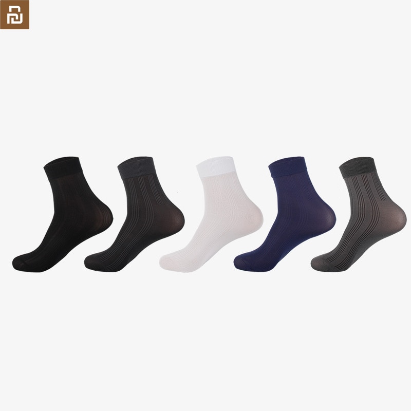 10 pairs/box xiaomi socks men's summer ultra-thin socks solid color Middle length stockings comfortable