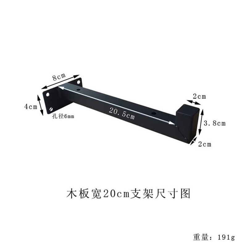 Wall Mounted Shelf Bracket Heavy Duty Scaffold Board Floating Bracket Industrial Iron Support Table 20cm/25cm/30cm