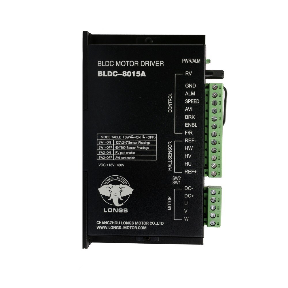 Brushless DC Motor Driver BLDC-8015A,80VDC,5000RPM Super Reprap 3D Printer CNC MILL LONGS MOTOR