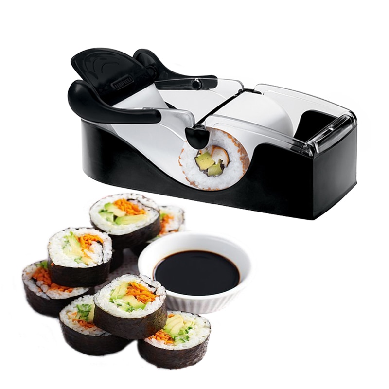 Magisk sushirullmaskin plastrullmaskin för att göra sushi diy bazooka -formad sushi -formmaskin köksverktyg bpa gratis