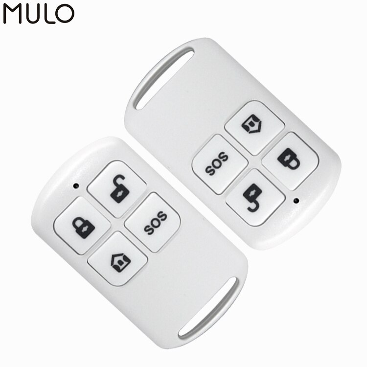 MULO Wireless Remote Control for Anti-Theft Door and Window PF50 Safety Security Alarm System 433MHz 80-150m distance: 2pcs white