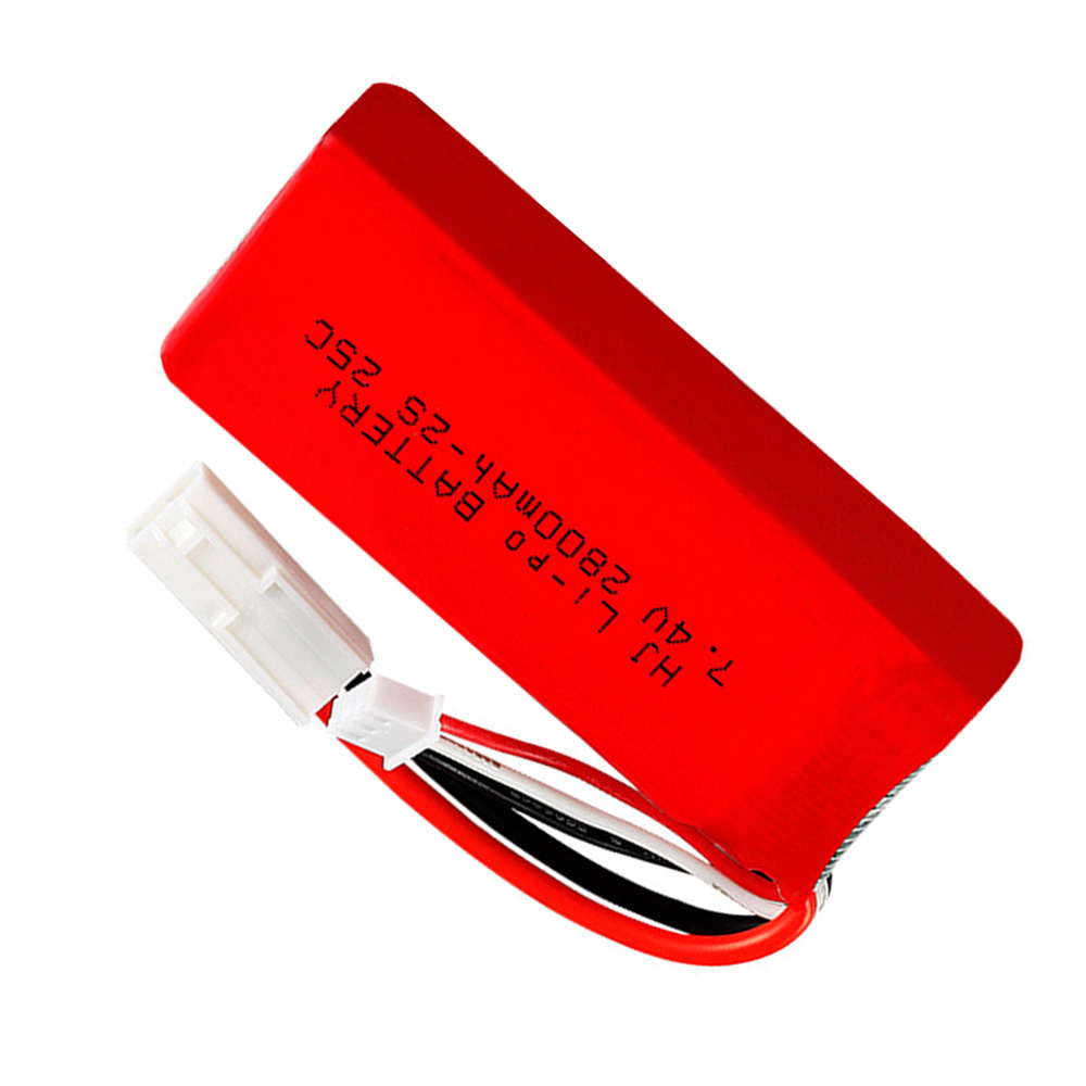 7.4V 2S 2800Mah Lipo Batterij Met Sm/Jst/EL-2P/T Plug Voor Feilun FT009 rc Speelgoed Boot Onderdelen 7.4V Hoge Capaciteit Lipo Batterij