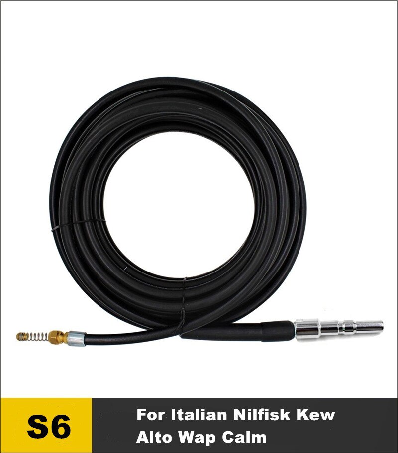 20 Meters Sewer Drain Hose Pipe Dredge Cleaner Tool Kits For Karcher Lavor Interskol Huter Nilfisk Stihl Elitech Pressure Washer: S6 20 Meters