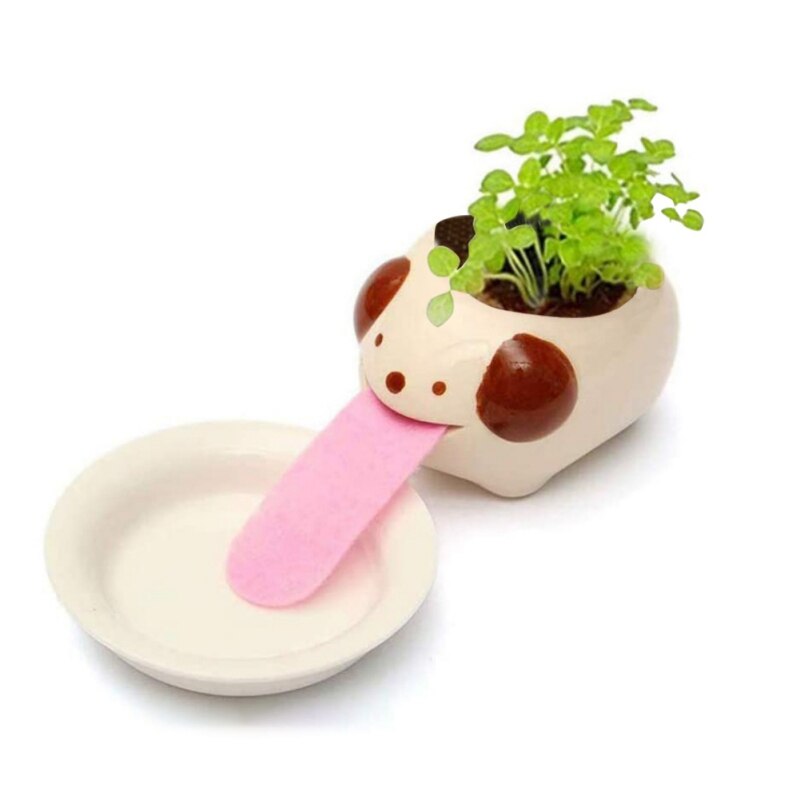 Automatische Watering Bloempot Tong Leuke Dier Bloempot Keramische Indoor Bureau Bloempot-Panda Home Decoratie: A3