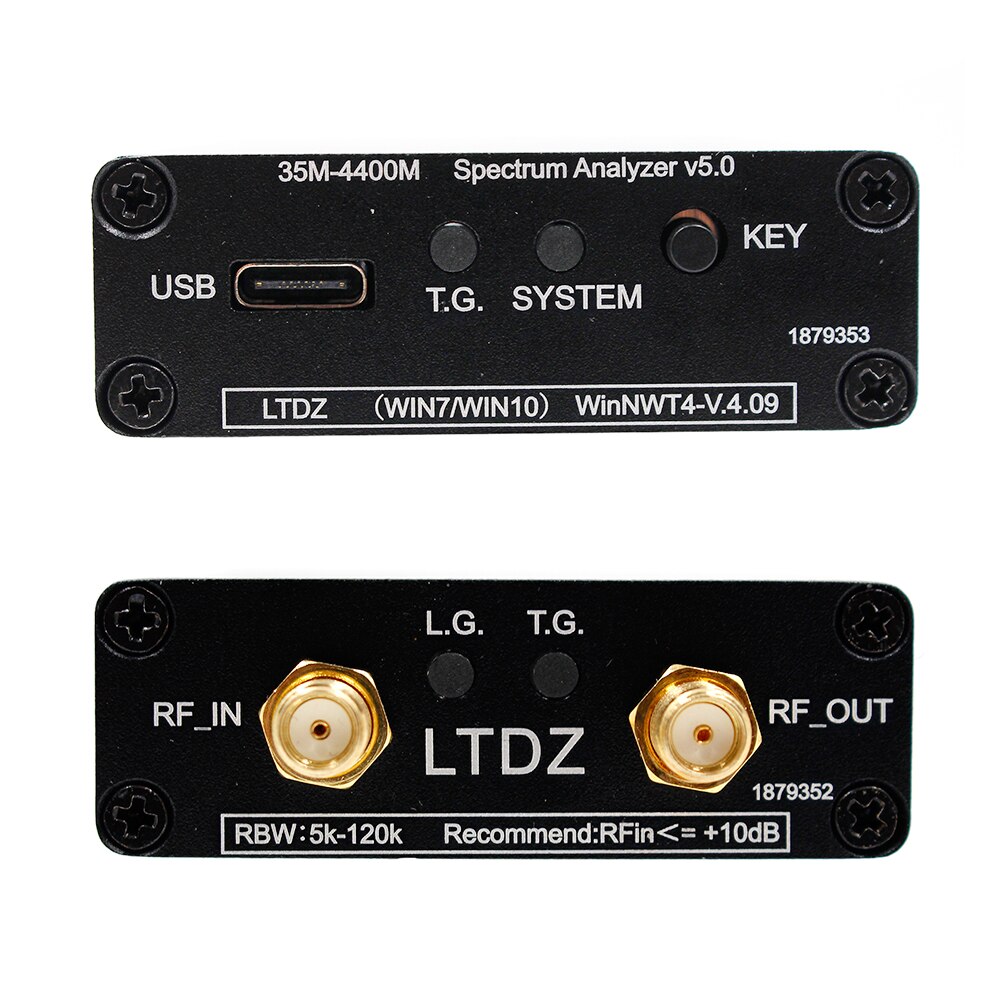 Spectrum Analyzer USB LTDZ 35-4400Mhz with Signal Tracking Source Module RF Frequency Domain Analysis Tool for NWT4.11.09 PC