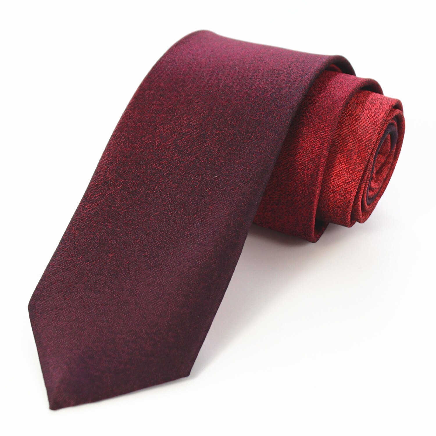 Ricnais solid 6cm slank slips bule rød jacquard vævet gradient slips til mænds forretning bryllup tynd gravata tilbehør: 02