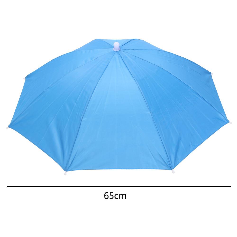 55/65cm Portable Outdoor Umbrella Hat Cap Folding Women Men Umbrella Fishing Hiking Golf Beach Headwear Handsfree Umbrella: 11