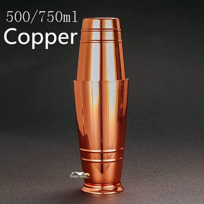 500/700Ml Rvs Cocktail Boston Bar Shaker Bar Gereedschap Accessoire Bar: Copper