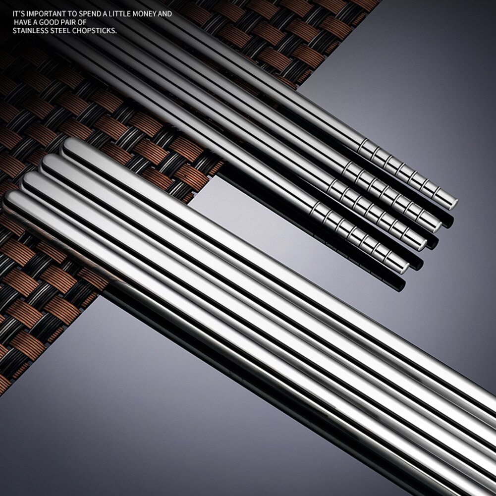 1pair Cooking Chopsticks Anti Scald Noodles Stainless Steel Pot Solid 36cm Lengthen Kitchen Tool Table Cutlery Home Party