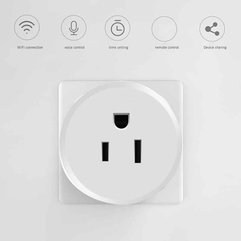WiFi Smart Plug 10A AC90-250V Adapter Wireless Remote Voice Control Power Monitor Timer Socket for Apple Homekit