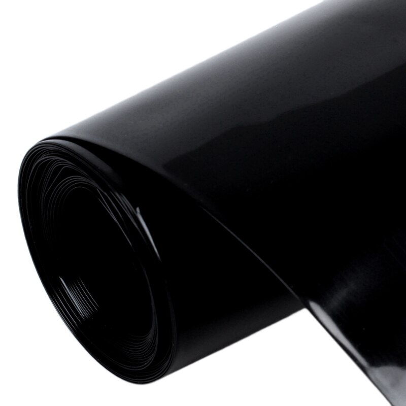 Tubo termorretráctil de PVC, de 2 piezas envoltura negra, 70mm/44mm, 2M, 6,5 pies para batería 18650