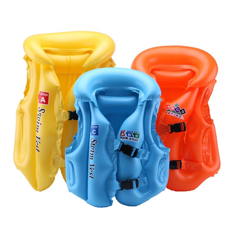 PVC Children Float Swimming Aid Safety Float Inflatable Swim Vest Learn-to Swim kids Life Jacket Buoyancy Aid Vest puddle jumper