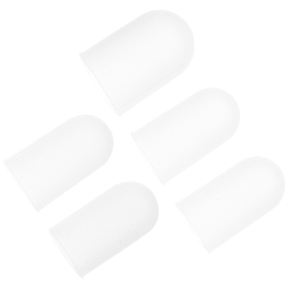 5pcs Silicone Fingertips Protective Finger Cot Silicone Finger Caps Finger Cots