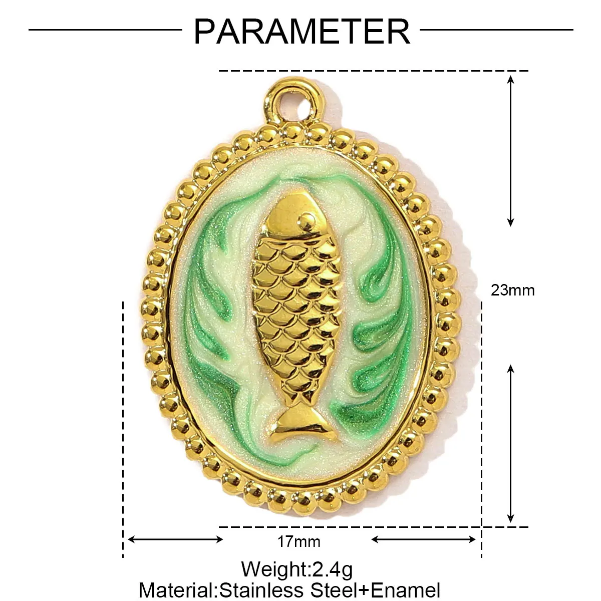 3 teile/los Edelstahl Fisch Knochen Meerjungfrau Schwanz Armbinde DIY Charme Frauen Hülse Krabben Conch Halskette Anhänger Herz Liebe Schmuck: Rose Gold Farbe