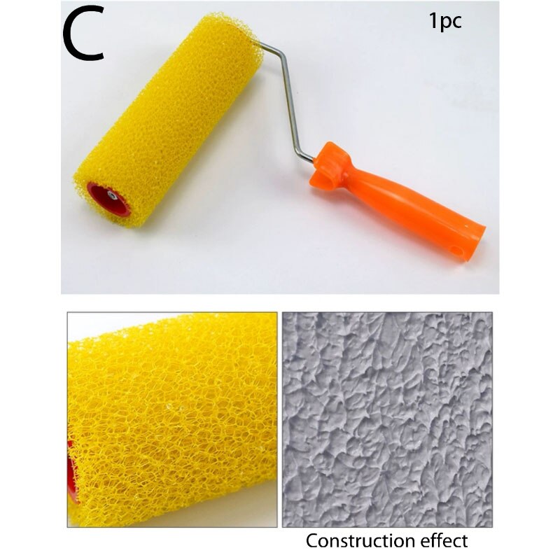 1pcs Diatom mud roller pro brush set Paint Runner paint runner roller Wall Painting for Home Office Building Wall Paint Roll: C 1pc