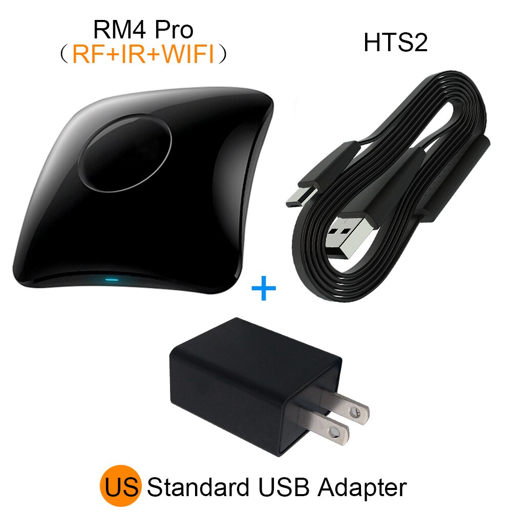 BroadLink RM4 Profi RM4 Mini Ausführung kabellos Universal--fernbedienung Hub Mit HTS2 Temp Und Feuchtigkeit Sensor Clever Heimat Lögesungen: uns RM4 Profi HTS2