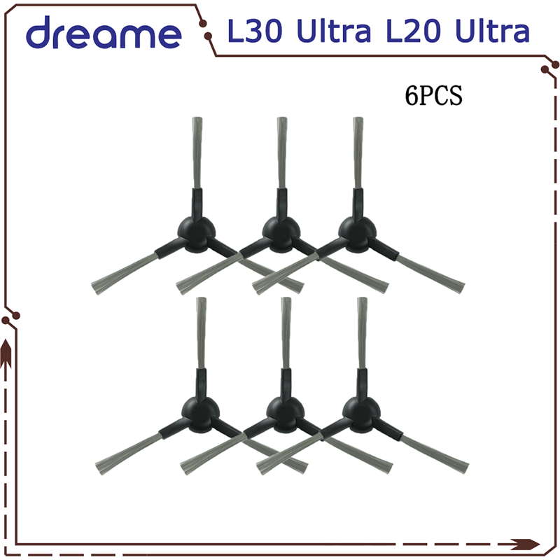 Dreame L20 Ultra L30 Ultra X20 Pro Robot Vacuum Parts Main Side Brush HEPA Filter Mop cloth Pad Dust Bag Spare accessories: Brown