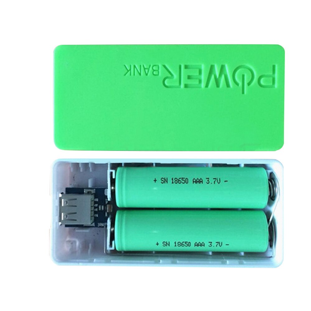 5600mAh 2X 18650 USB Battery Charger Case For iPhone Sumsang Portable DIY Power Bank Case Box 1