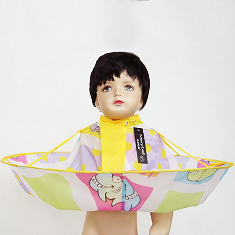 Baby Shampoo Capes 60cm Cartoon Oceaan Kinderen Haar Stekken Capes Gown Salon Waterdichte Zijde Kapper Kappers Schort voor Kinderen