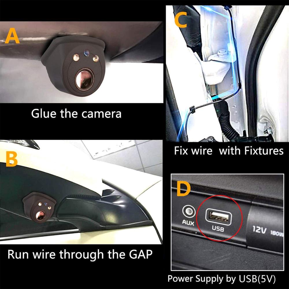 GreenYi-cámara de visión trasera inalámbrica para coche