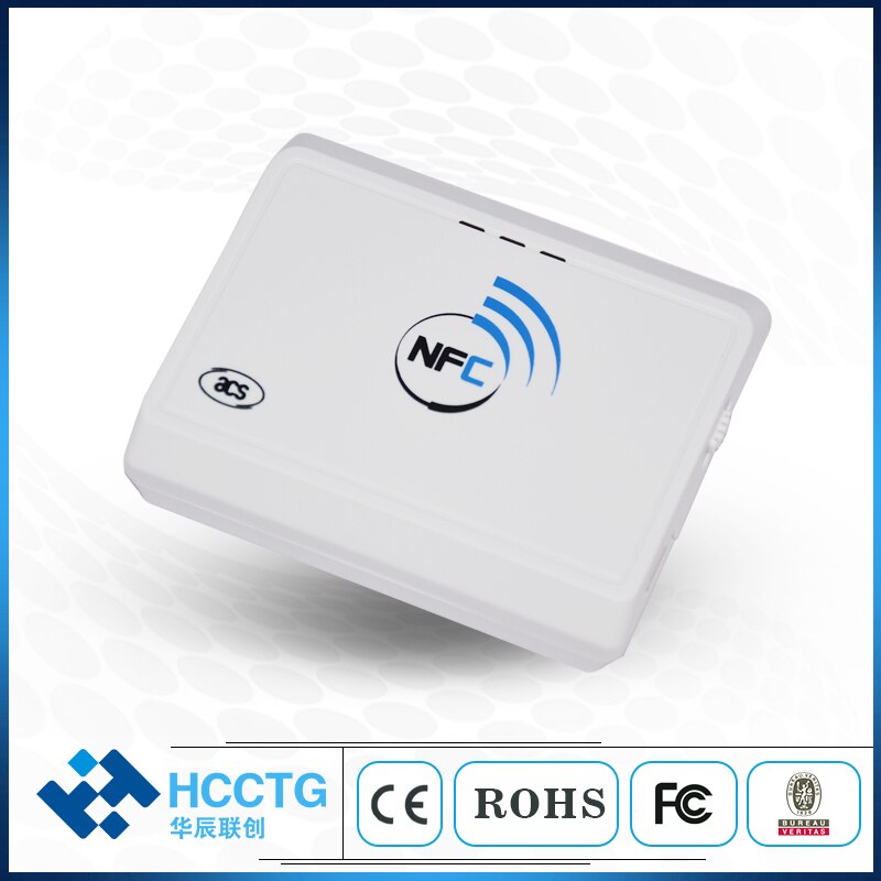 Long Range Wireless IOS Android BT Rfid Reader Writer NFC Card Reader 13.56 mhz ACR1311U-N2