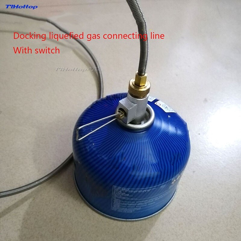 Tlhottop Outdoor Flat Air Tank Charging Valve Gas Tank Transfer Valve Liquefied Gas Connecting Pipe Long Gas Card Converter D