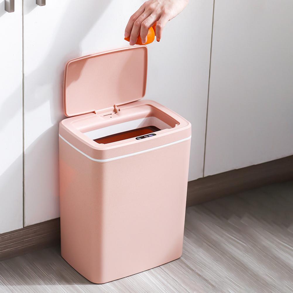 High Smart Waste Garbage Bin Wide Opening Sensitive Large Capacity Noiseless Smart Infrared Induction Rubbish Bin