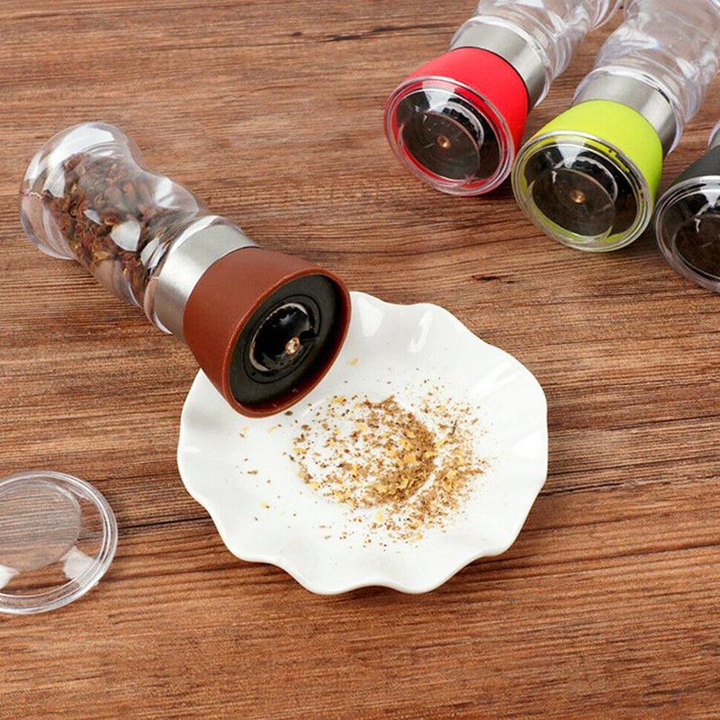 4 Colors Manual Stainless Steel Salt Pepper Grinder Spice Core Portable Grinding Mill Ceramic Useful Kitchen Tools Cooking S7B5