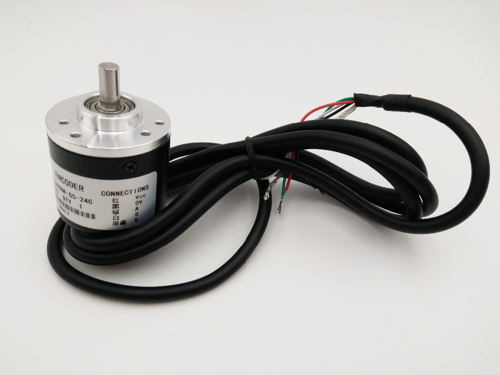 NEUE 360 P/R NPN DC5 ~ 24V AB 2ph Welle 6mm 1500rpm Inkrementelle Photoelektrischen Dreh Encoder + 1,5 M Kabel