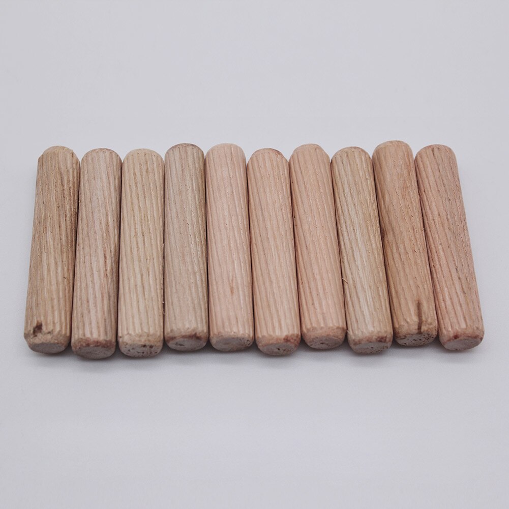 400 pièces/ensemble Durable cannelé bois cheville facile Insertion biseauté extrémités conique maison multifonction droite rainuré broches cylindre bricolage