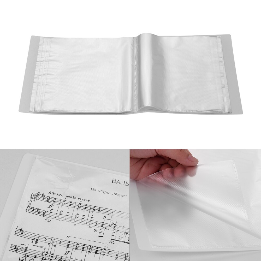 A4 Clear 60 Pockets Weergave Boek Presentatie Boek Met Transparante Pagina Sheet Protector Bestand Document Papier Map Organizer