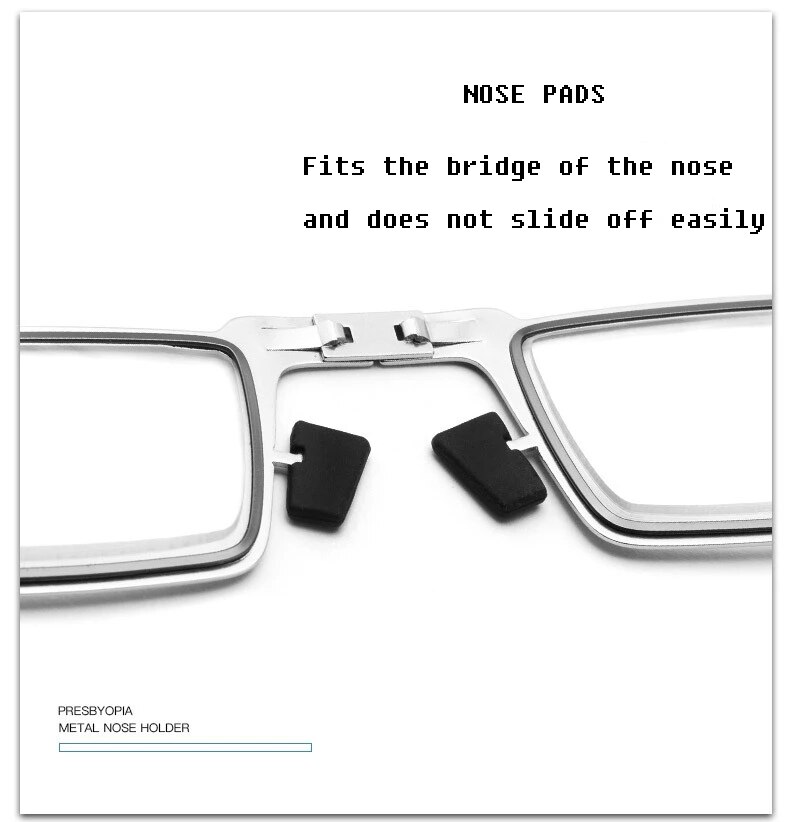 May Flower Blue Anti-Light Men's Reading Glasses Metal Foldable Presbyopia Men's Eyeglasses Frame Cooling Glasses Men With Case