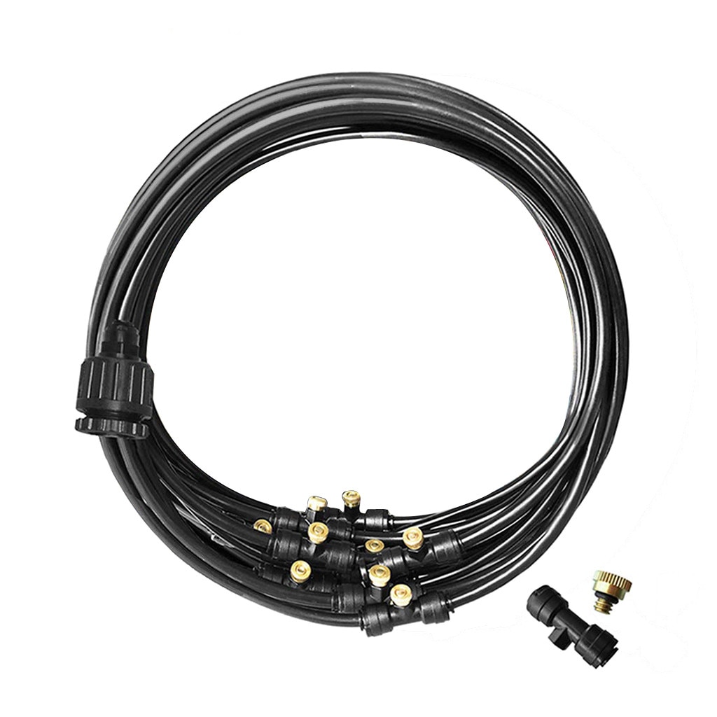 Outdoor Misting Misters Cooling System 33.3FT Misting Line for Patio Fan Garden: Default Title