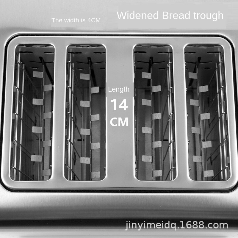 Germany 4 pcs stainless steel toaster breakfast machine consumer and commercial toaster 220V