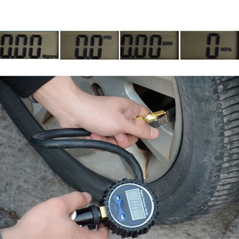 Digitale Reifen Inflator Manometer Luft Kompressor Pumpe schnell anschließen Koppler für Auto Lkw Motorrad